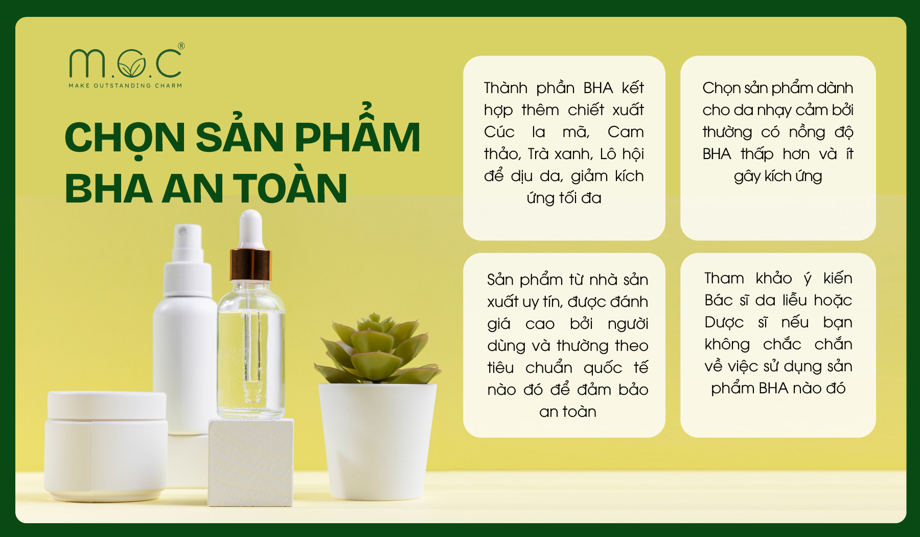 Mẹo chọn lựa sản phẩm BHA an toàn