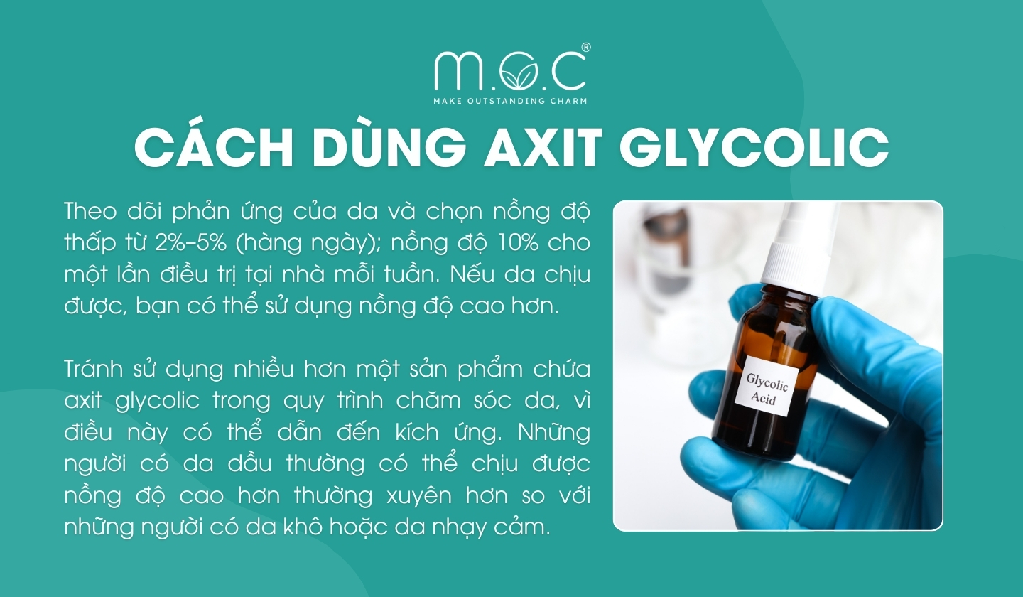 Cách dùng tẩy tế bào chết Axit Glycolic