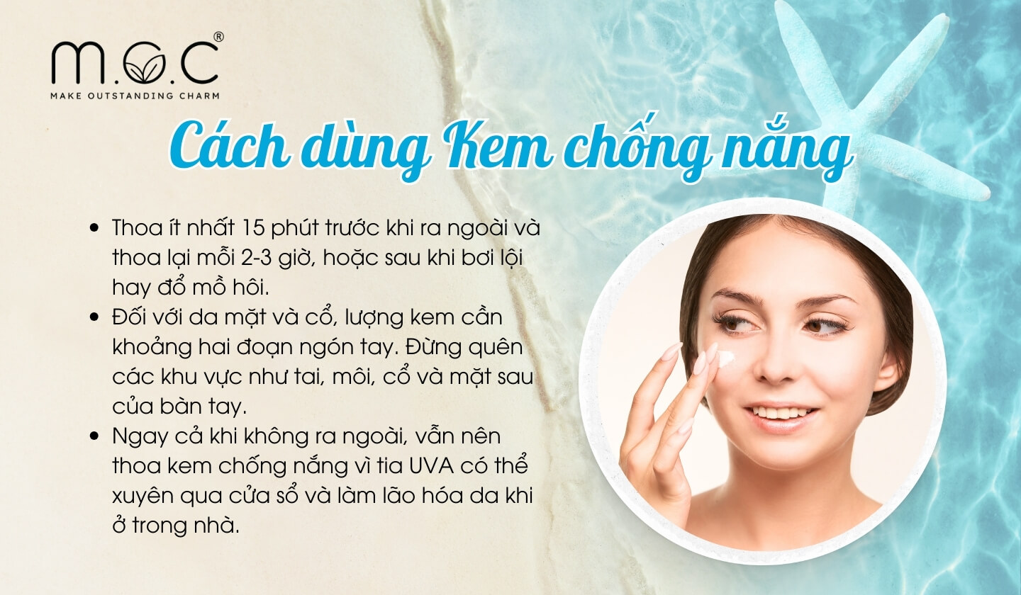 Cách dùng Kem chống nắng chống lão hóa da