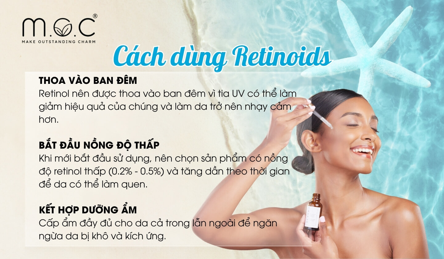 Cách dùng Retinol chống lão hóa da hiệu quả