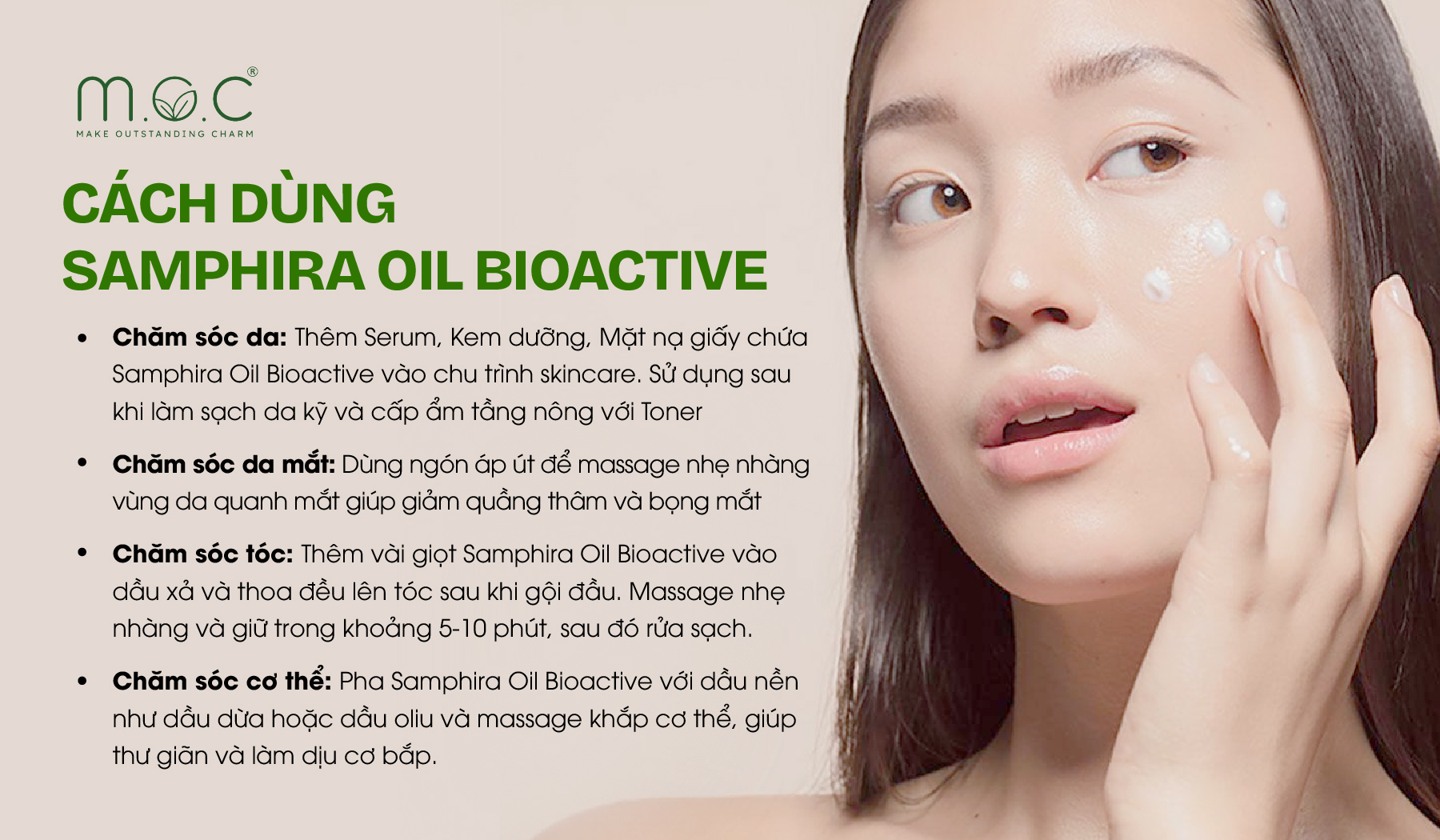 Cách dùng Samphira Oil Bioactive