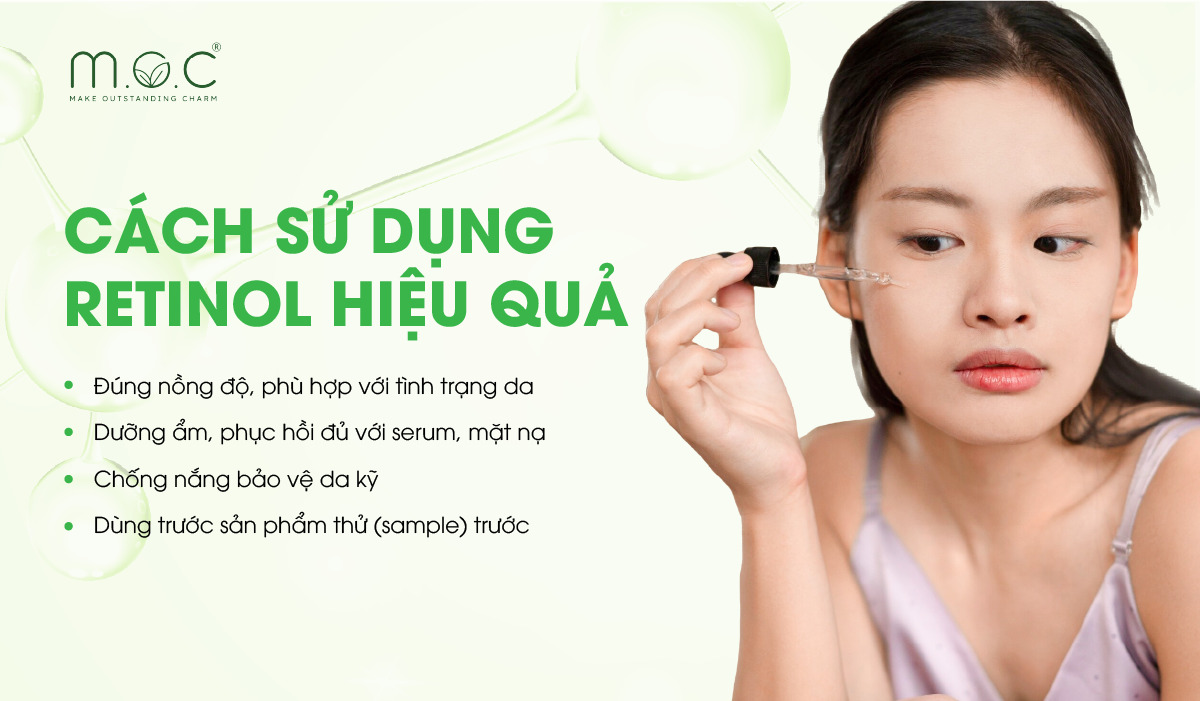 Cách sử dụng retinol hiệu quả và đúng cách