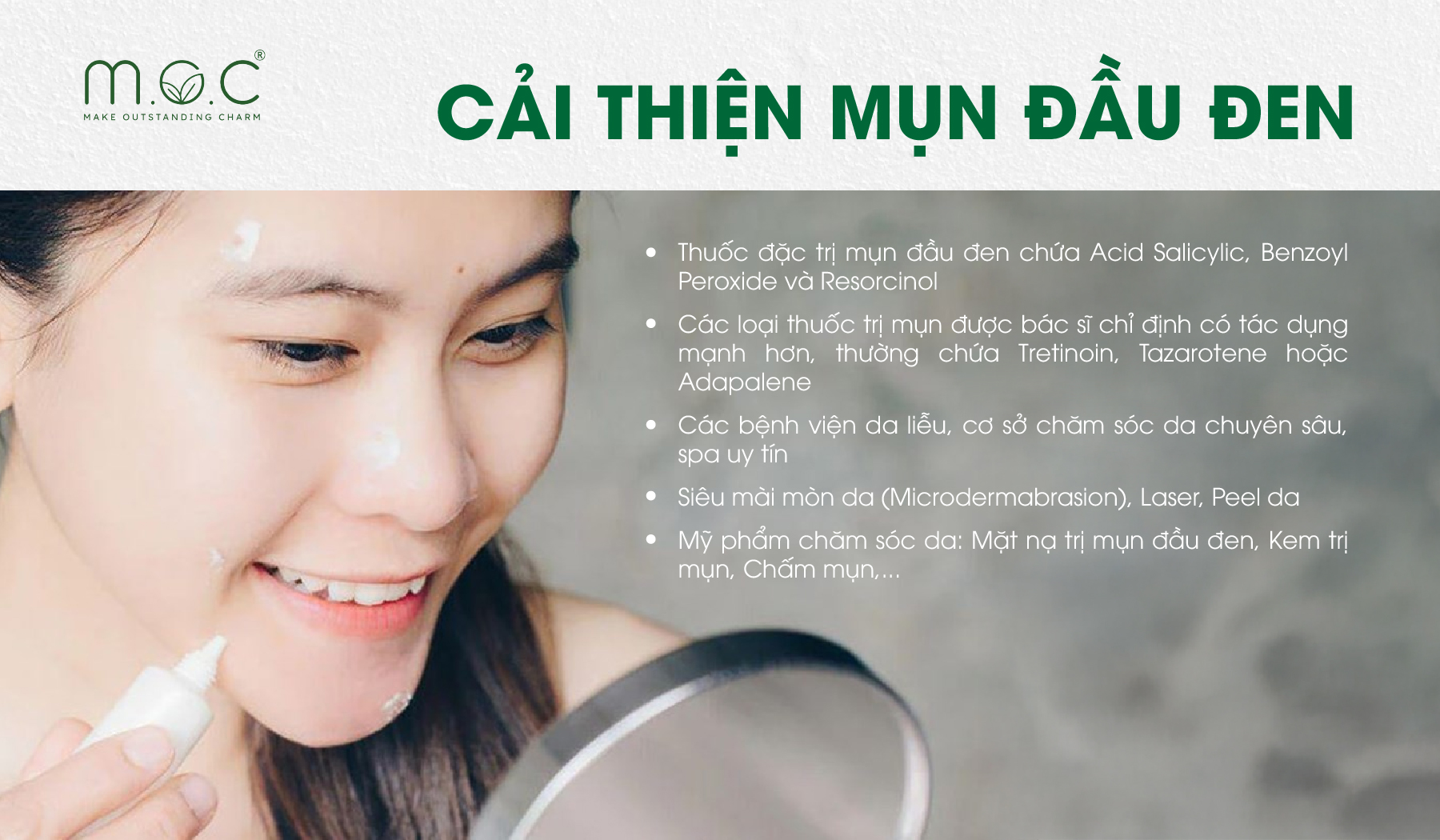 Các cách trị mụn đầu đen