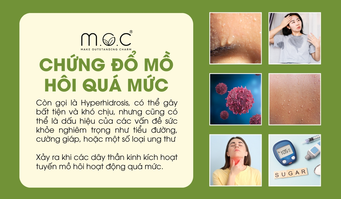 Chứng đổ mồ hôi quá mức phản ánh tình trạng sức khỏe ra sao?