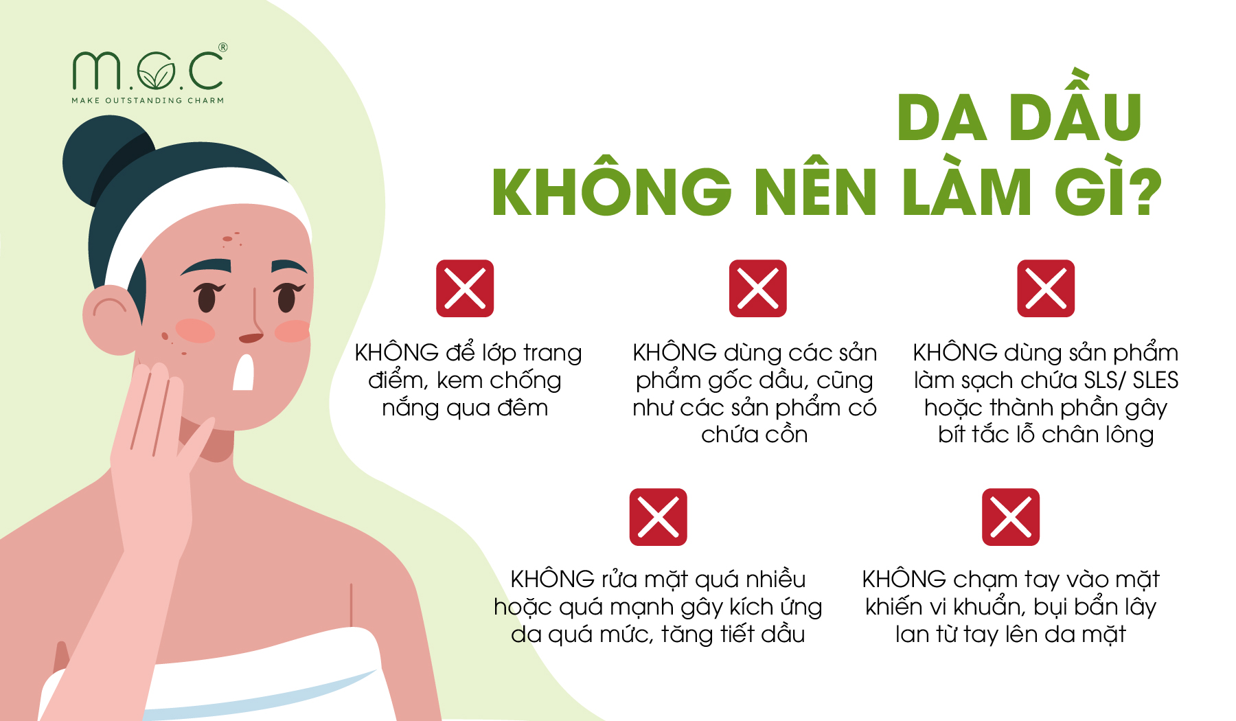 Da dầu không nên làm gì?