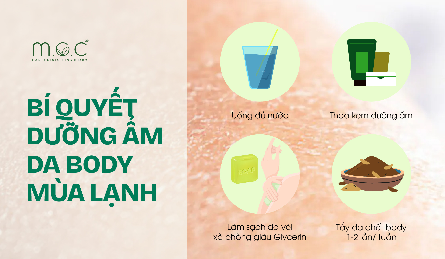 Bí quyết dưỡng ẩm da body mùa lạnh