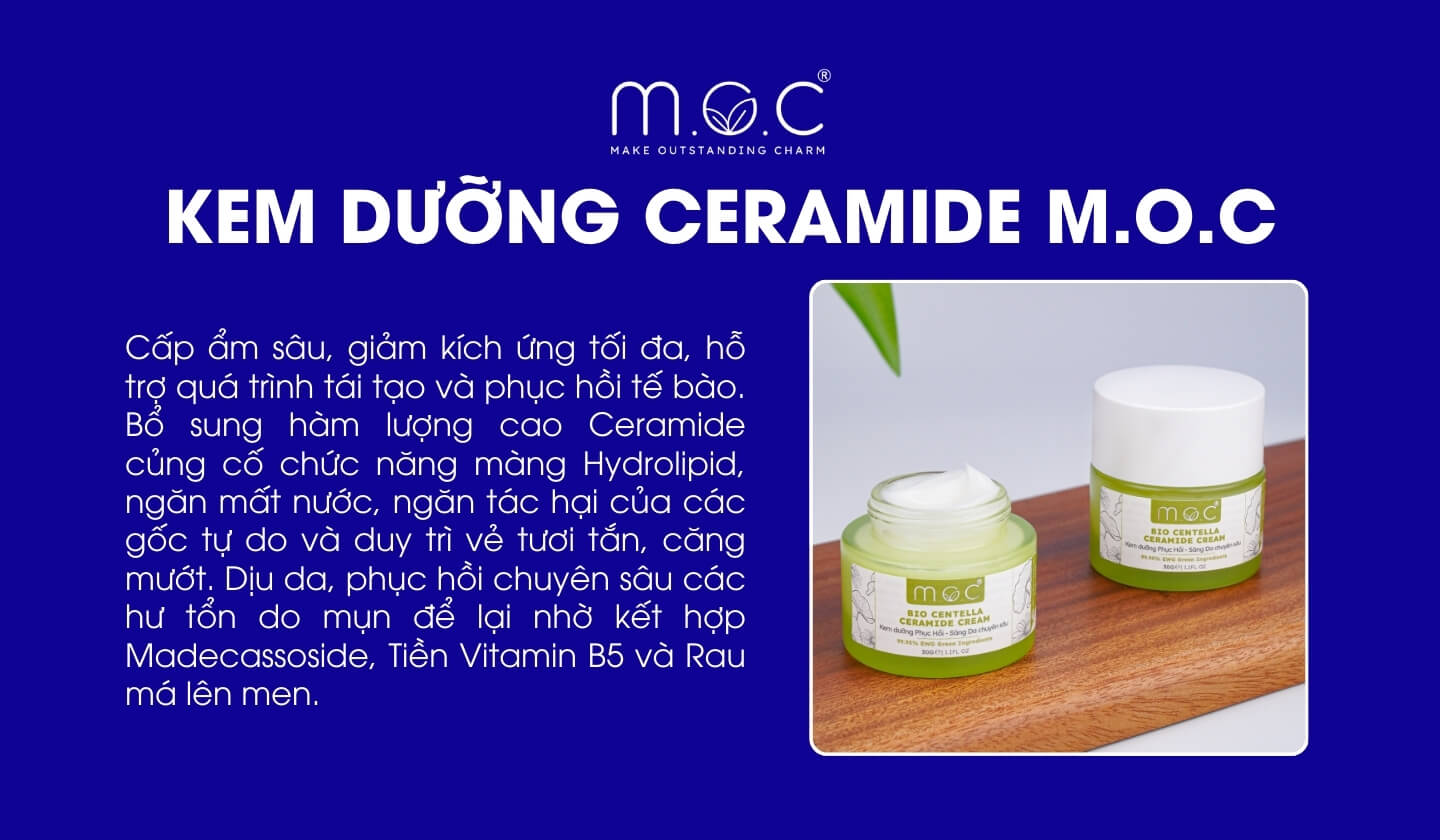 Kem dưỡng ẩm Ceramide M.O.C