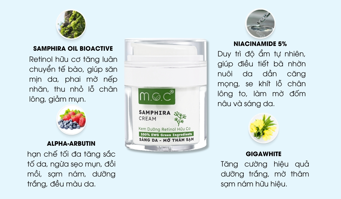 Kem dưỡng Retinol hữu cơ M.O.C