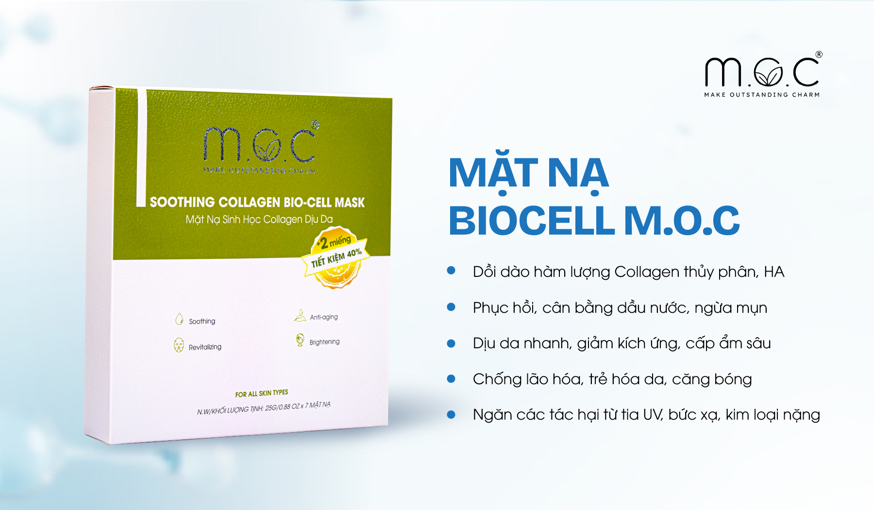 Mặt nạ Biocell M.O.C dồi dào Collagen thủy phân