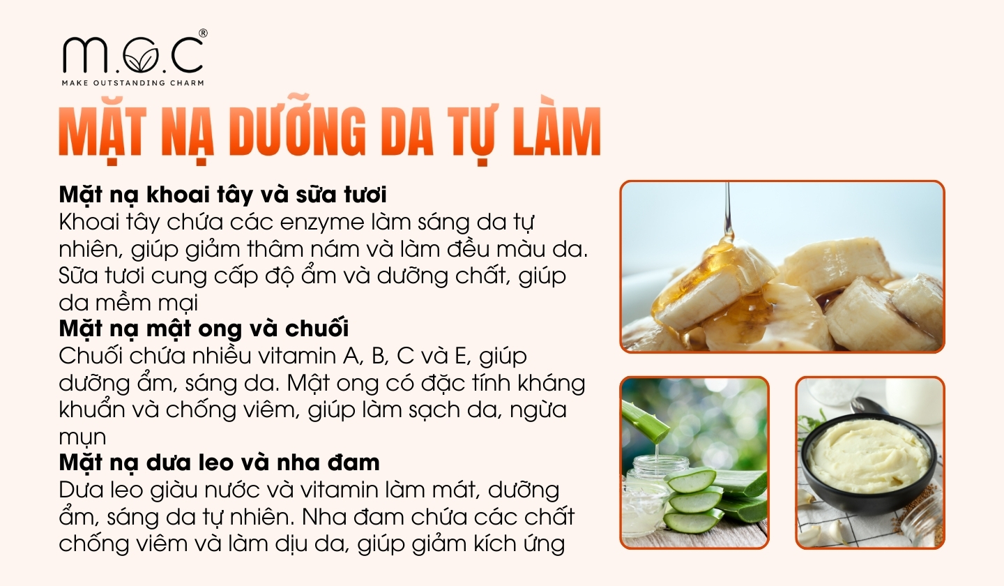 Công thức mặt nạ dưỡng trắng da tự làm