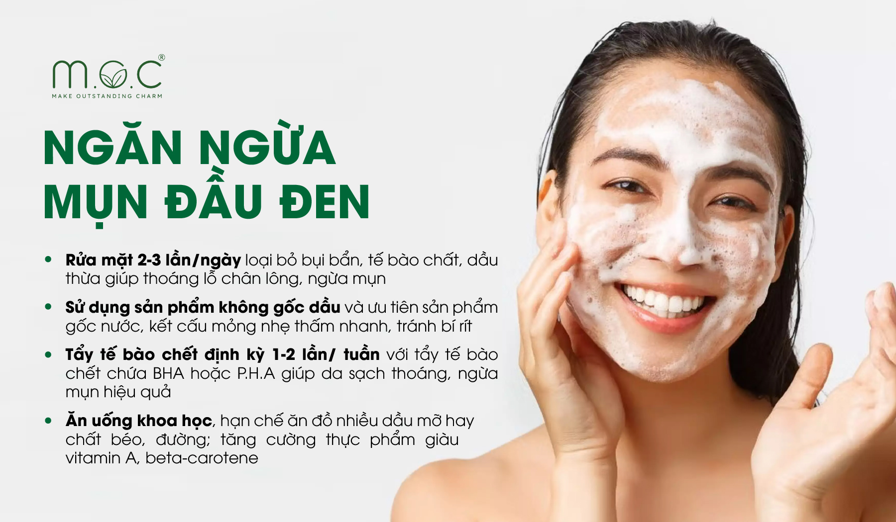 Cách ngăn ngừa mụn đầu đen