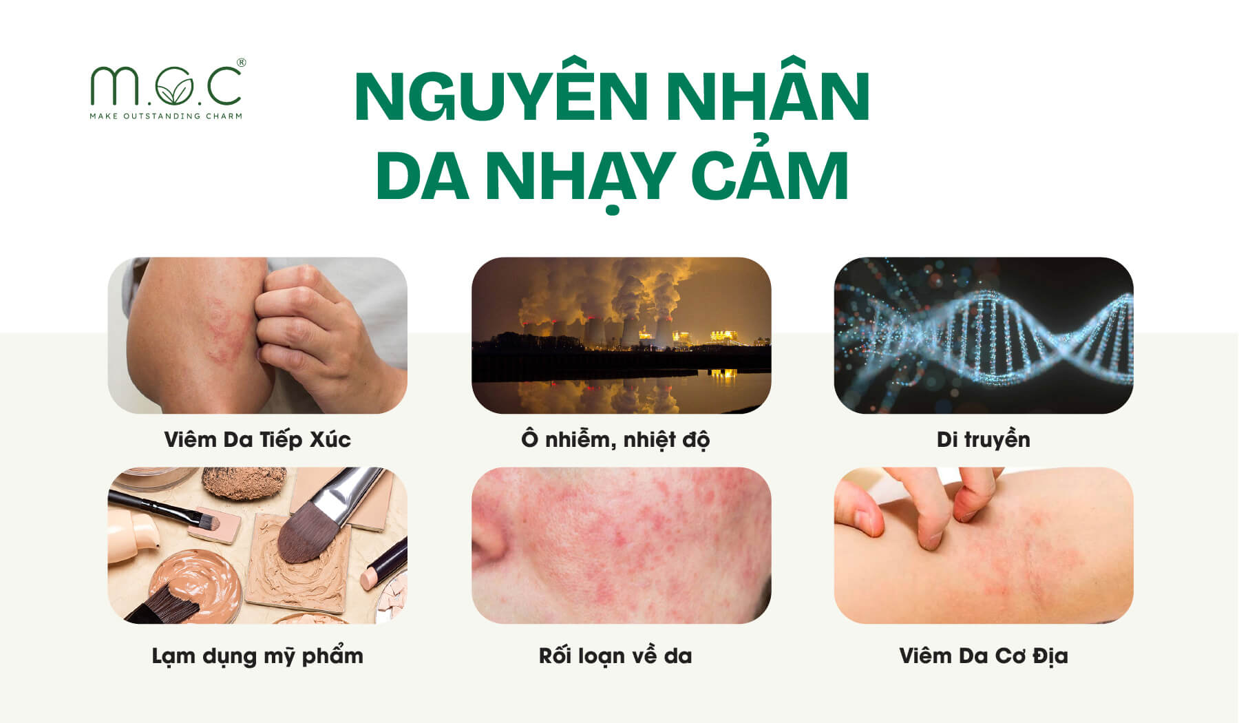 Các nguyên nhân khiến da nhạy cảm