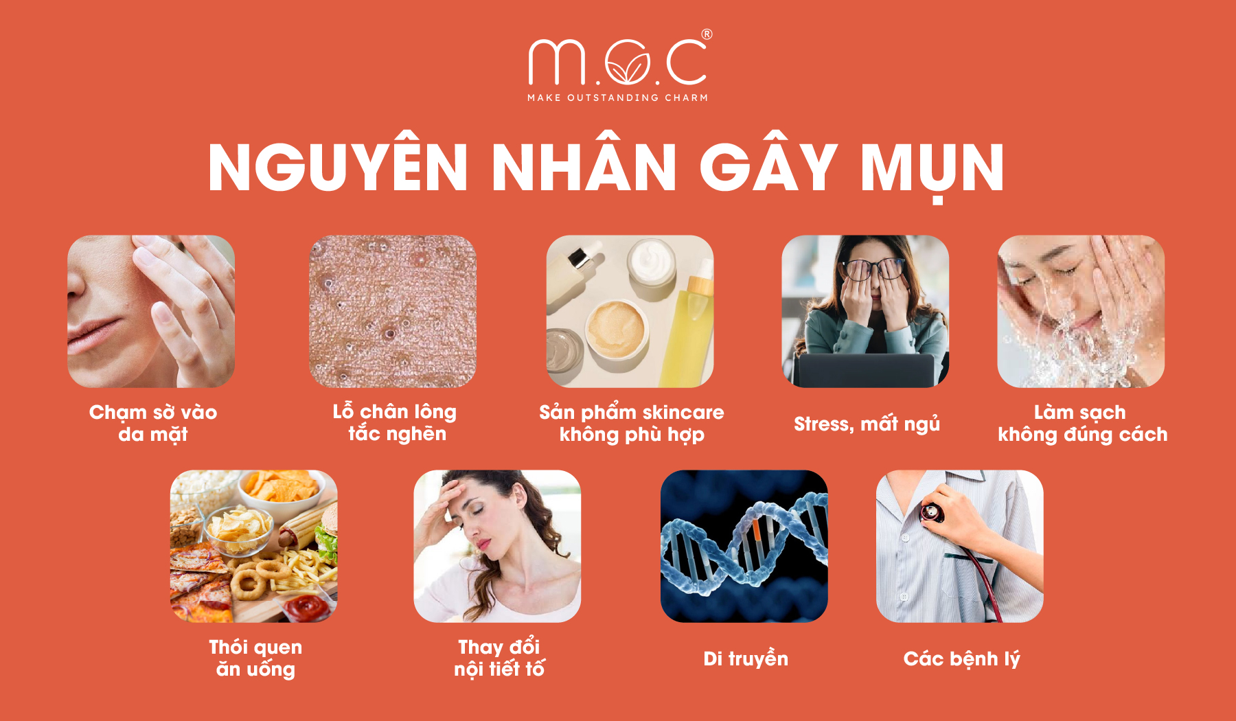 Các yếu tố hình thành mụn