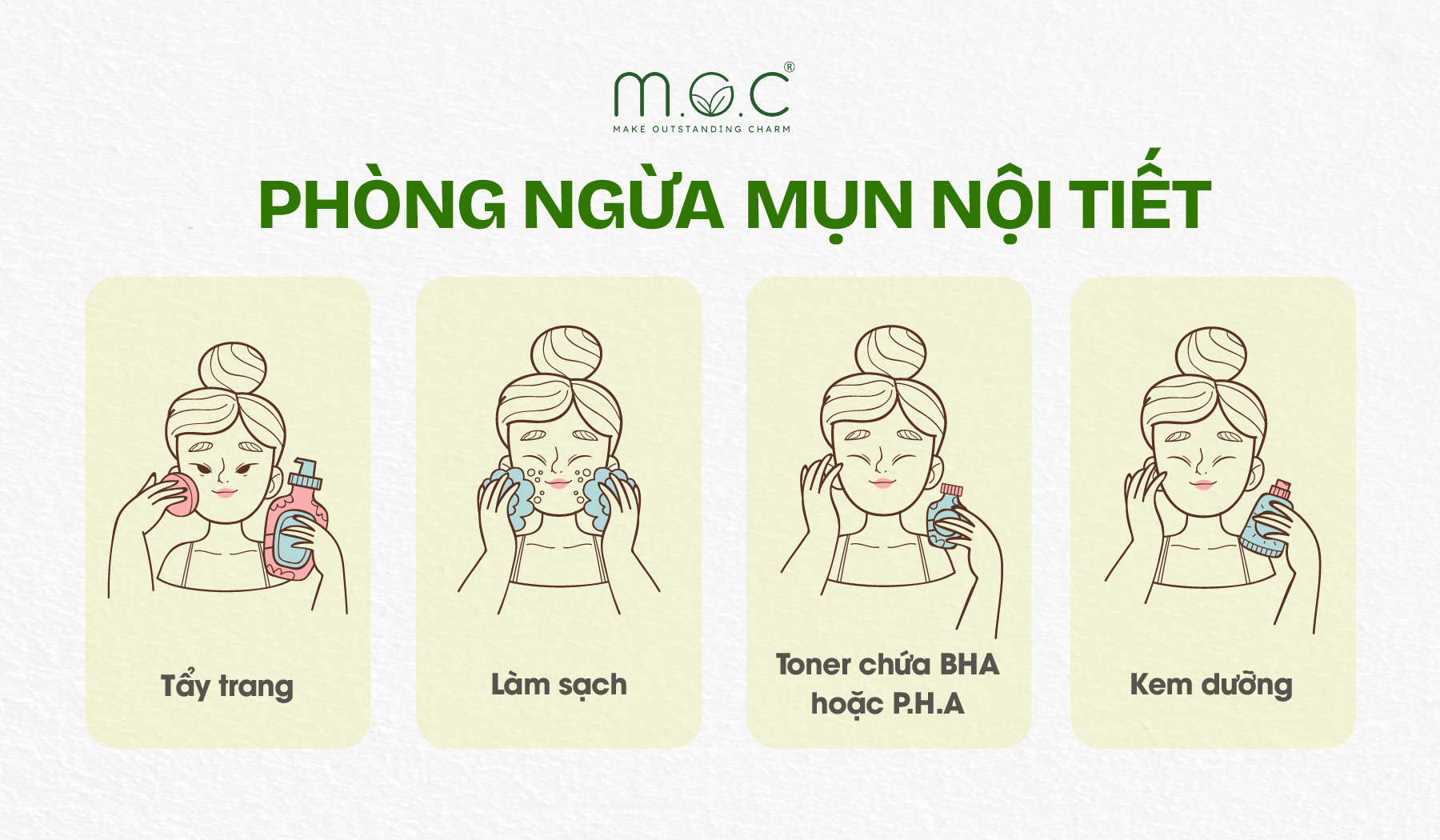 Cách phòng ngừa mụn nội tiết