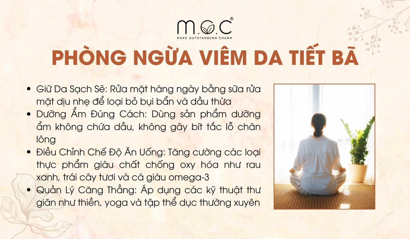 Cách phòng ngừa viêm da tiết bã