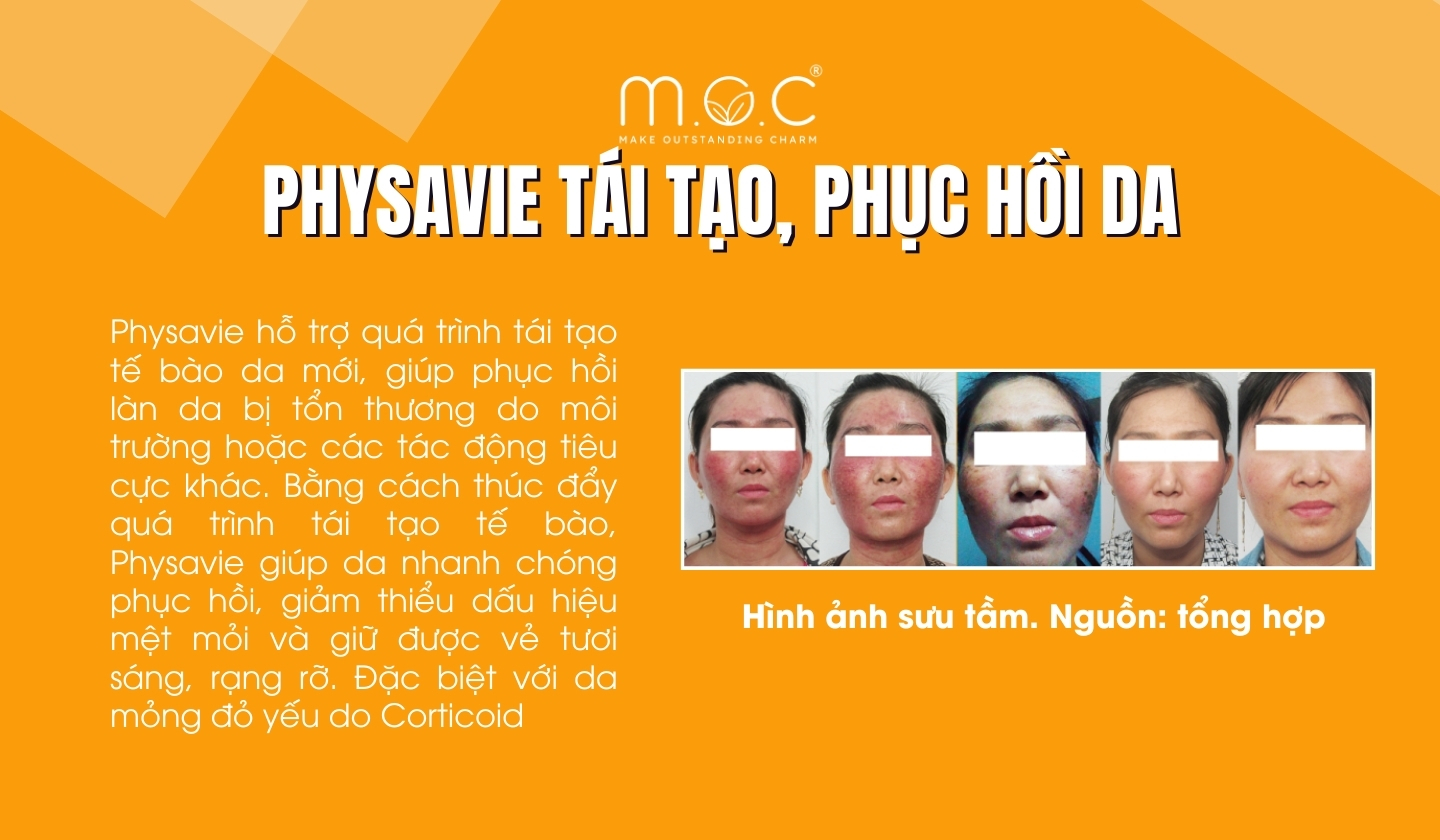 Physavie giúp tái tạo, phục hồi da ra sao?