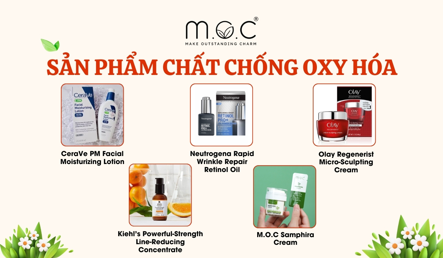 Các sản phẩm giàu chất chống oxy hóa