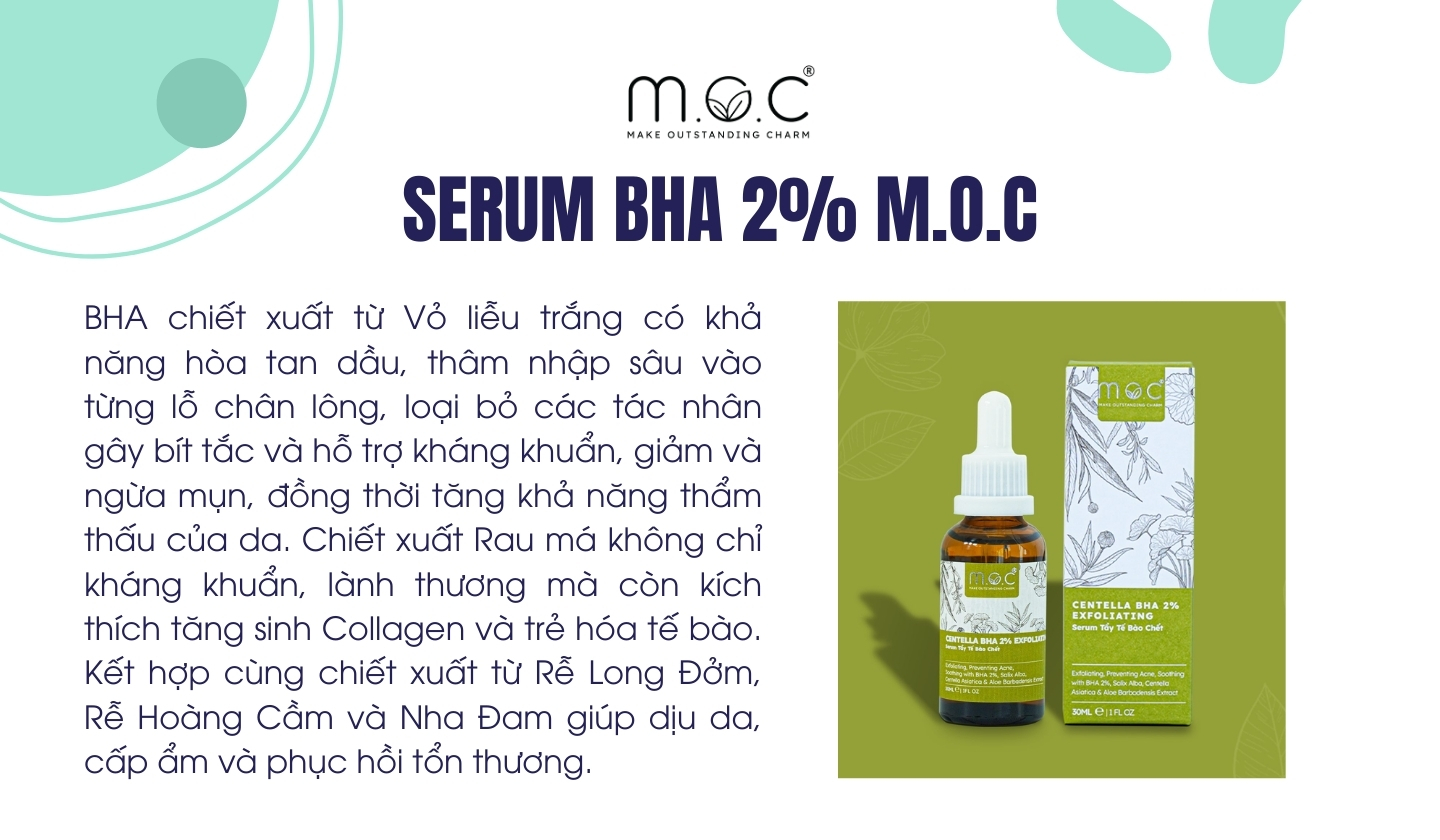 Serum tẩy tế bào chết BHA M.O.C