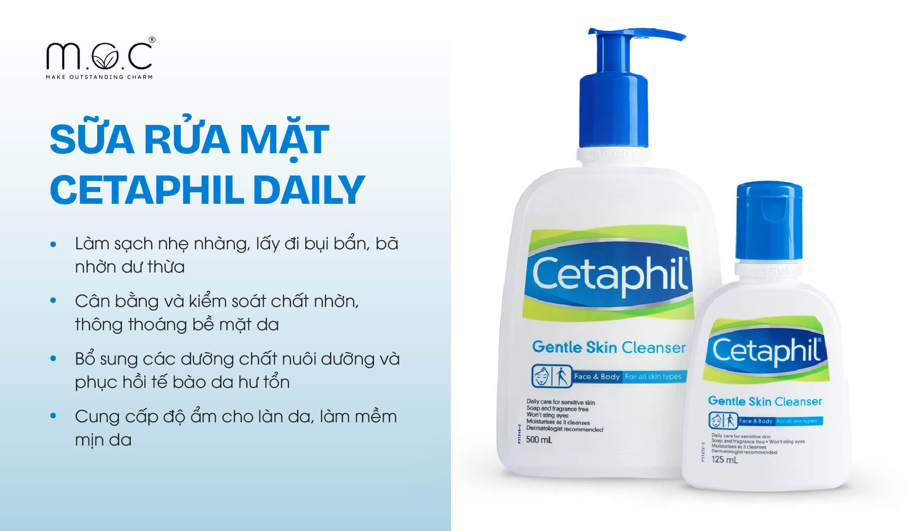 Sữa rửa mặt Cetaphil dịu nhẹ với mọi làn da, kể cả da hỗn hợp