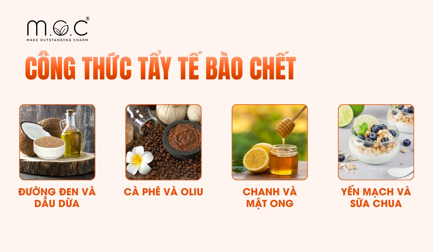 Công thức tự làm tẩy tế bào chết tại nhà