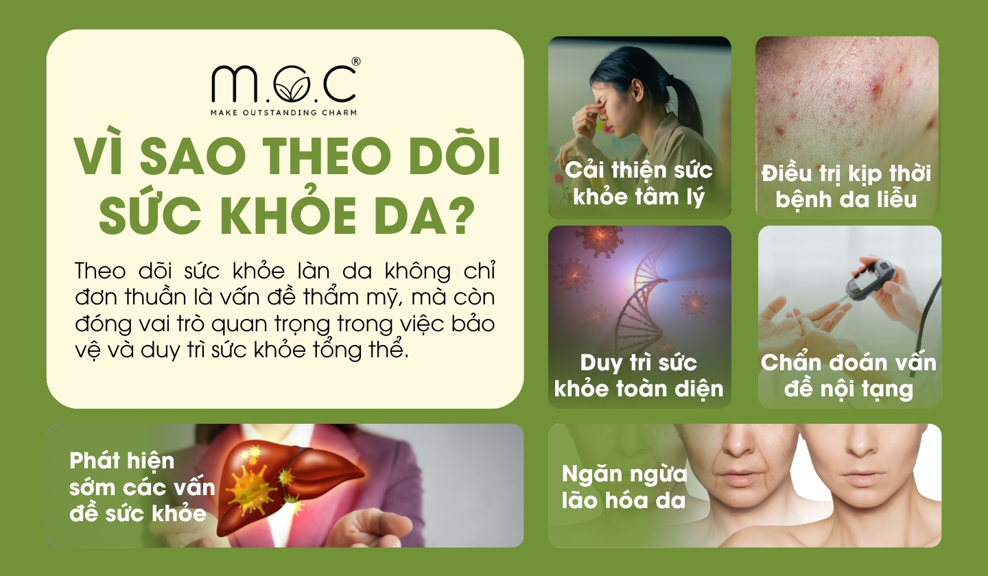 Vì sao cần theo dõi sức khỏe làn da?