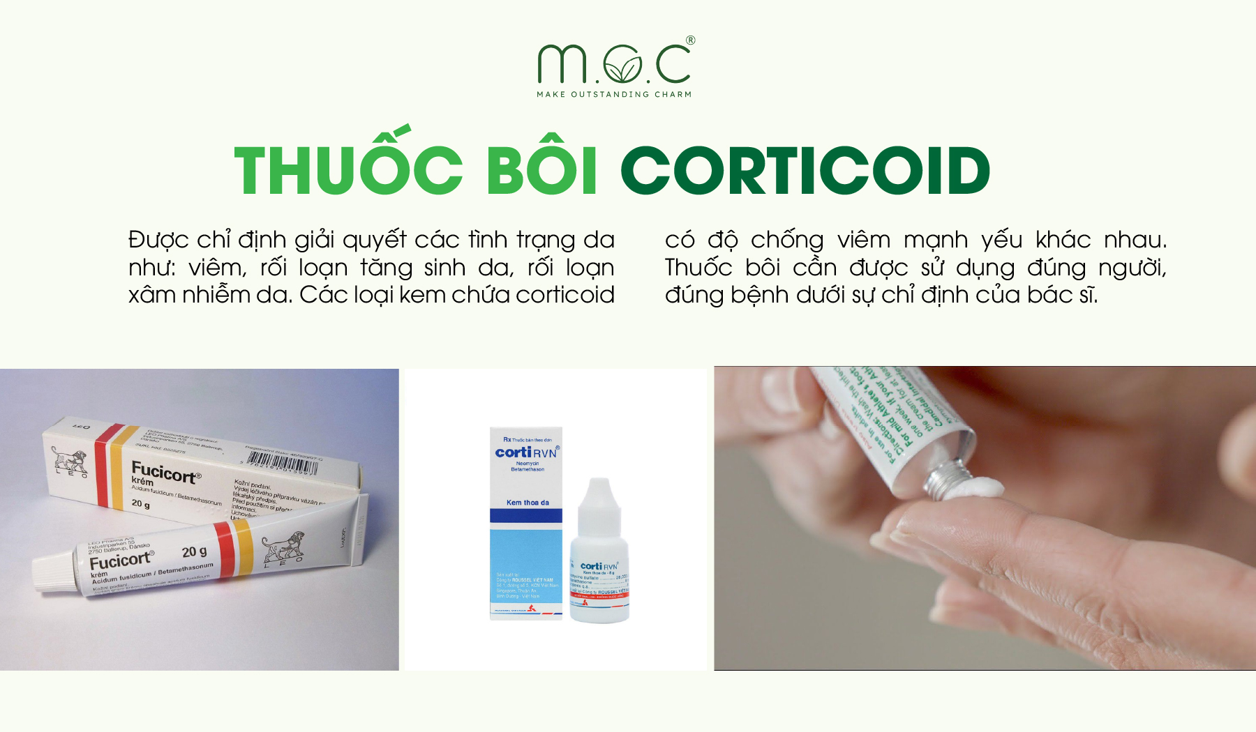 Thuốc bôi Corticoid phổ biến