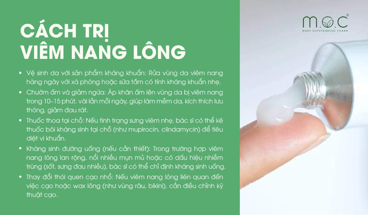 Các phương pháp cải thiện viêm nang lông