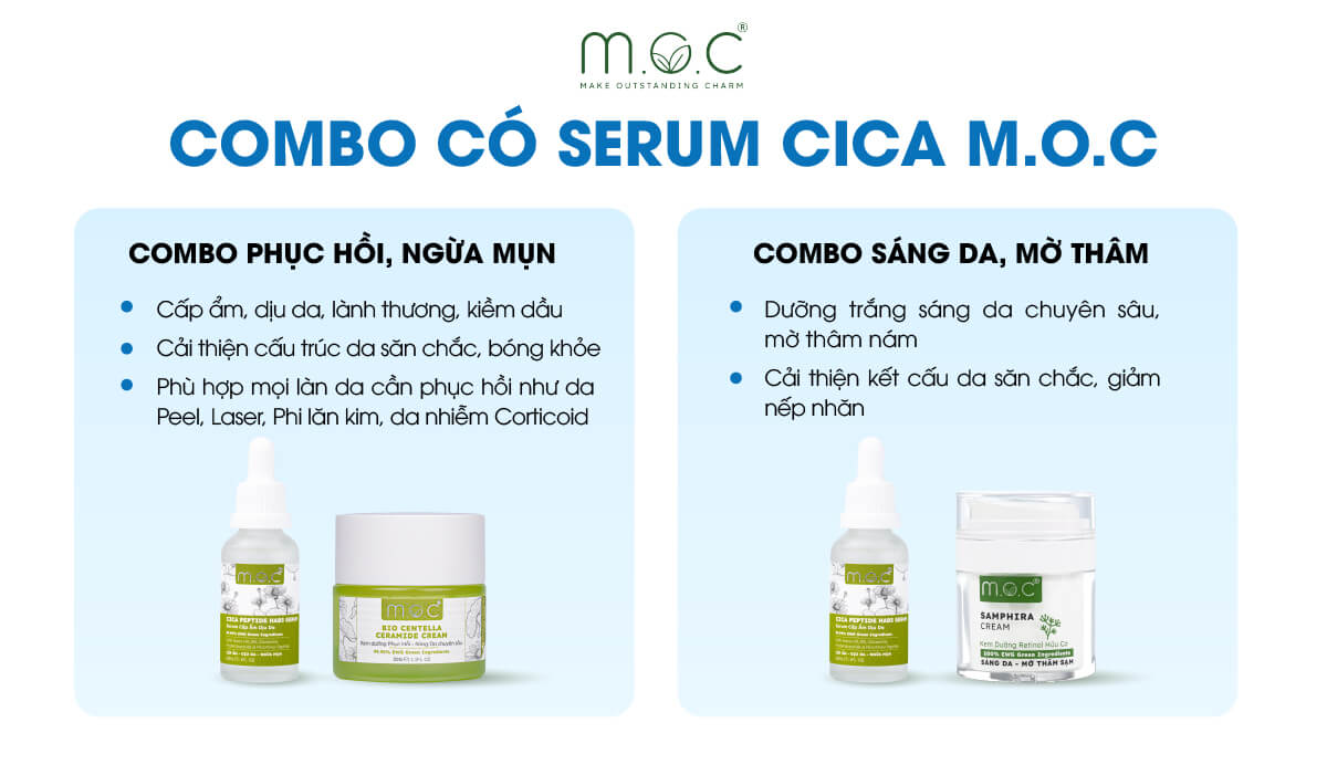 Các combo M.O.C chứa Nicotinoyl Tripeptide-1