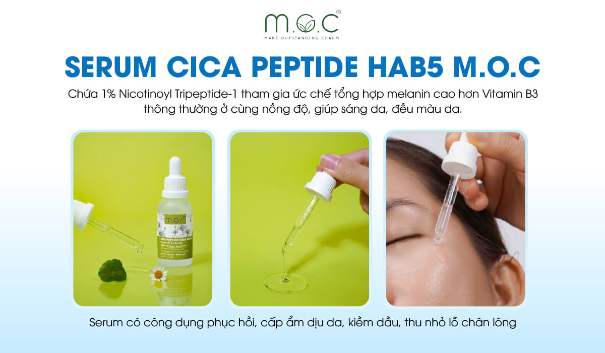 Serum Cica Peptide HAB5 M.O. C chứa Nicotinoyl Tripeptide-1