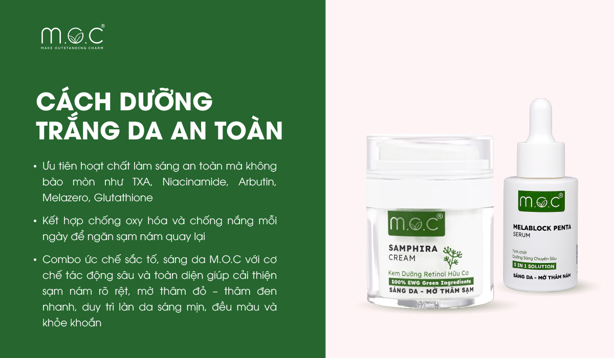 Bí quyết dưỡng trắng sáng da an toàn tại nhà, ít tốn kém