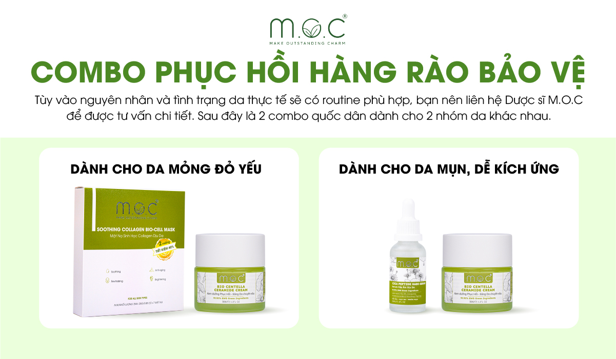 Combo phục hồi chuyên sâu hàng rào bảo vệ da