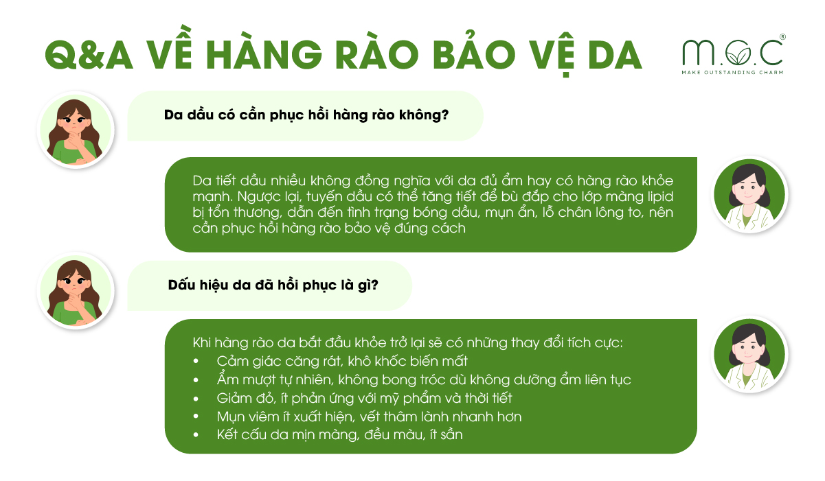 Những thắc mắc liên quan hàng rào bảo vệ da